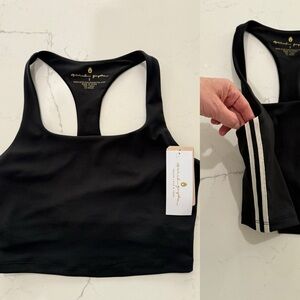 Spiritual Gangster crop tank shelf bra